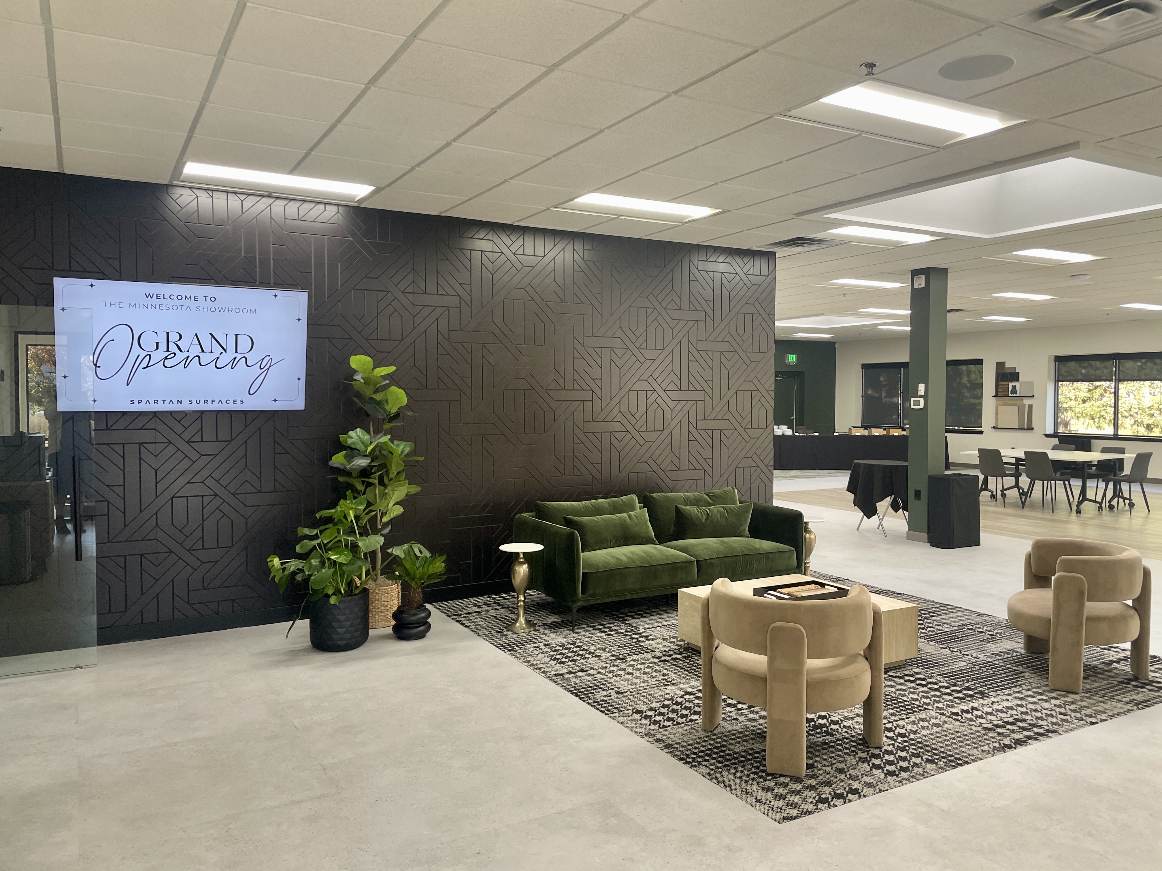 Lobby Area Featuring an ASI Wood Panel